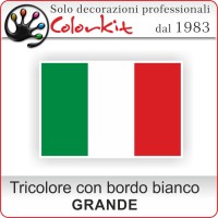 Adesivi bandiera Italia cm 12x9.5 (foglio)